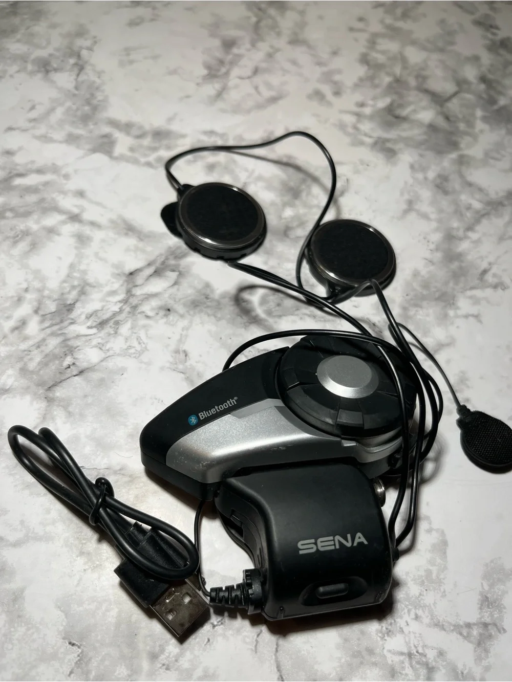 Sena Bluetooth Motorcycle Communicator - Black/Silver